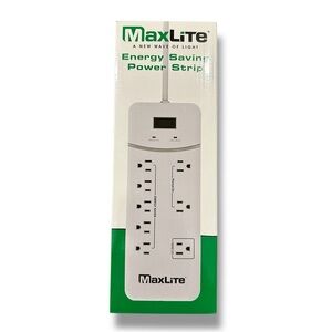 Max Lite Energy Saving Power Strip - White